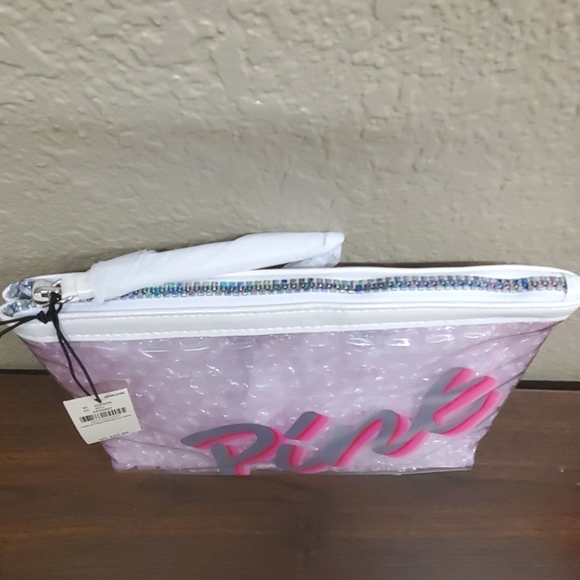 Victoria's Secret Pink | Clear And Pink Beauty/Travel Make-up/Toiletry Bag - Picture 2 of 8